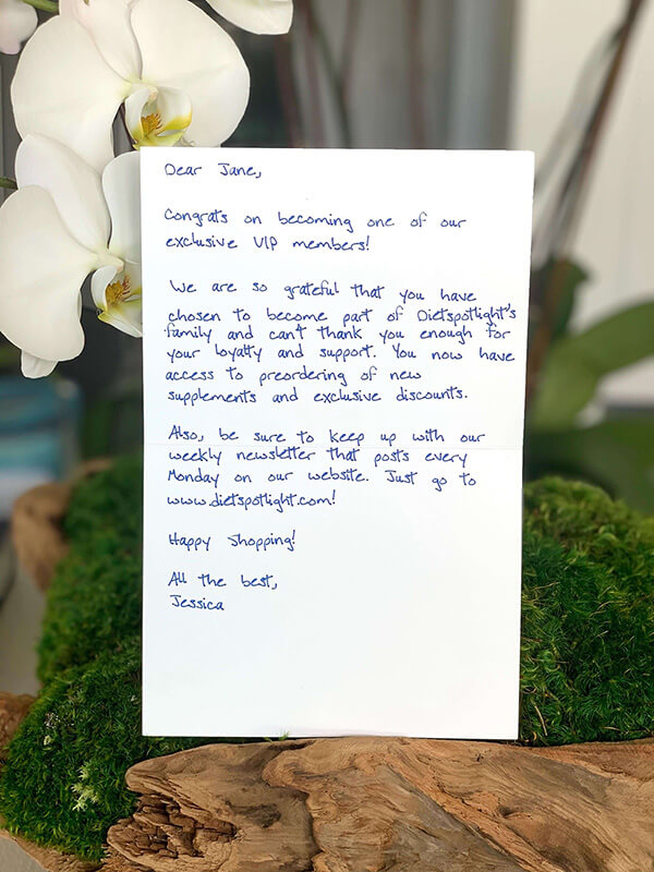 Handwritten Note Example
