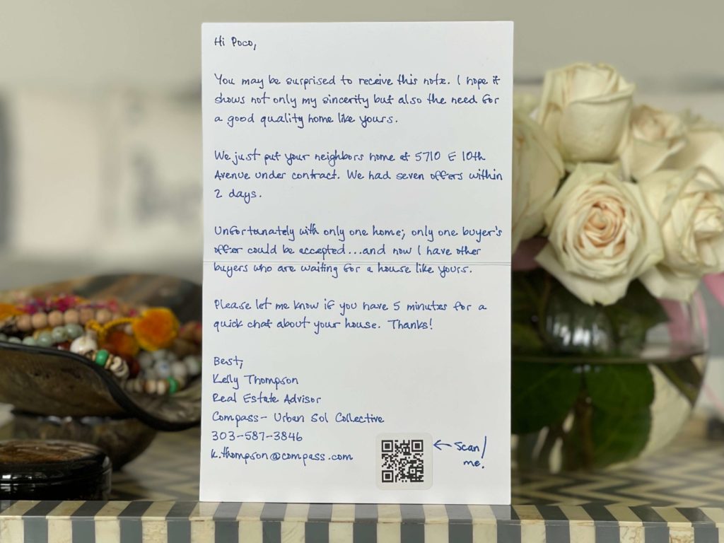 Handwritten Note About Us